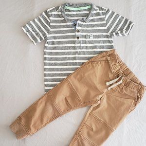 Boy outfit, Carter's 4/5 shirt/Cat & Jack pants 4t
